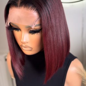 Burgundy Bob Wig